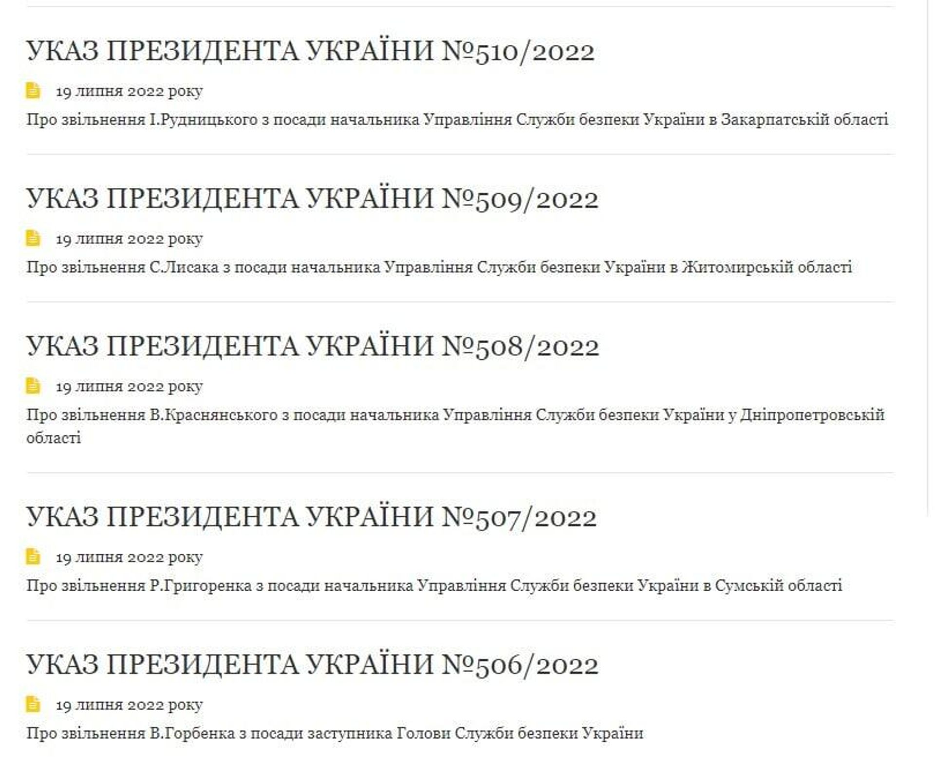 Указ Зеленского. Чистки в СБУ. Указ Зеленского. Чистки в СБУ. - РИА Новости, 1920, 19.07.2022