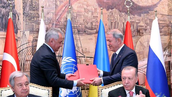 Подписание соглашения по экспорту зерна с Украины