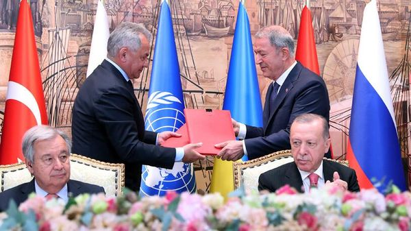 Подписание соглашения по экспорту зерна с Украины