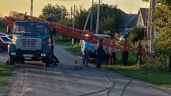 Поселок Теткино в Курской области после обстрела ВСУ