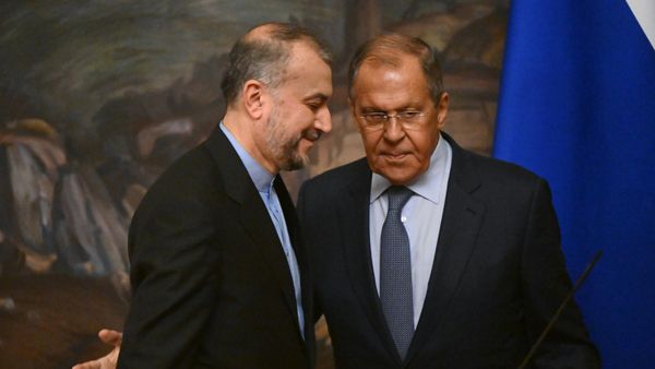Встреча глав МИД РФ и Ирана С. Лаврова и Х. А. Абдоллахиана