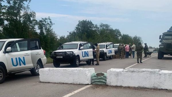 Делегация МАГАТЭ на пути к Запорожской АЭС