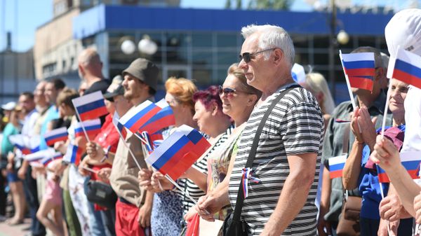 Празднование Дня России в Мелитополе