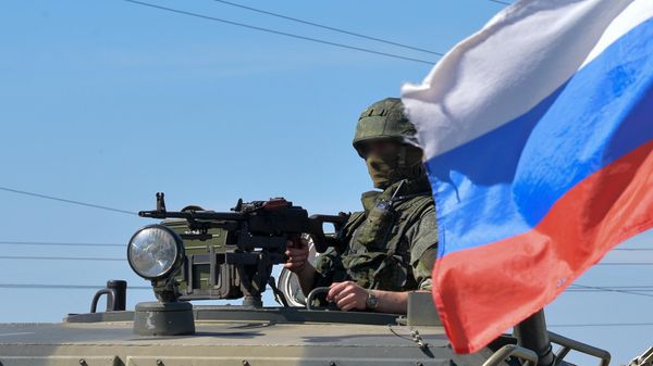 Блокпост ВС РФ в Харьковской области