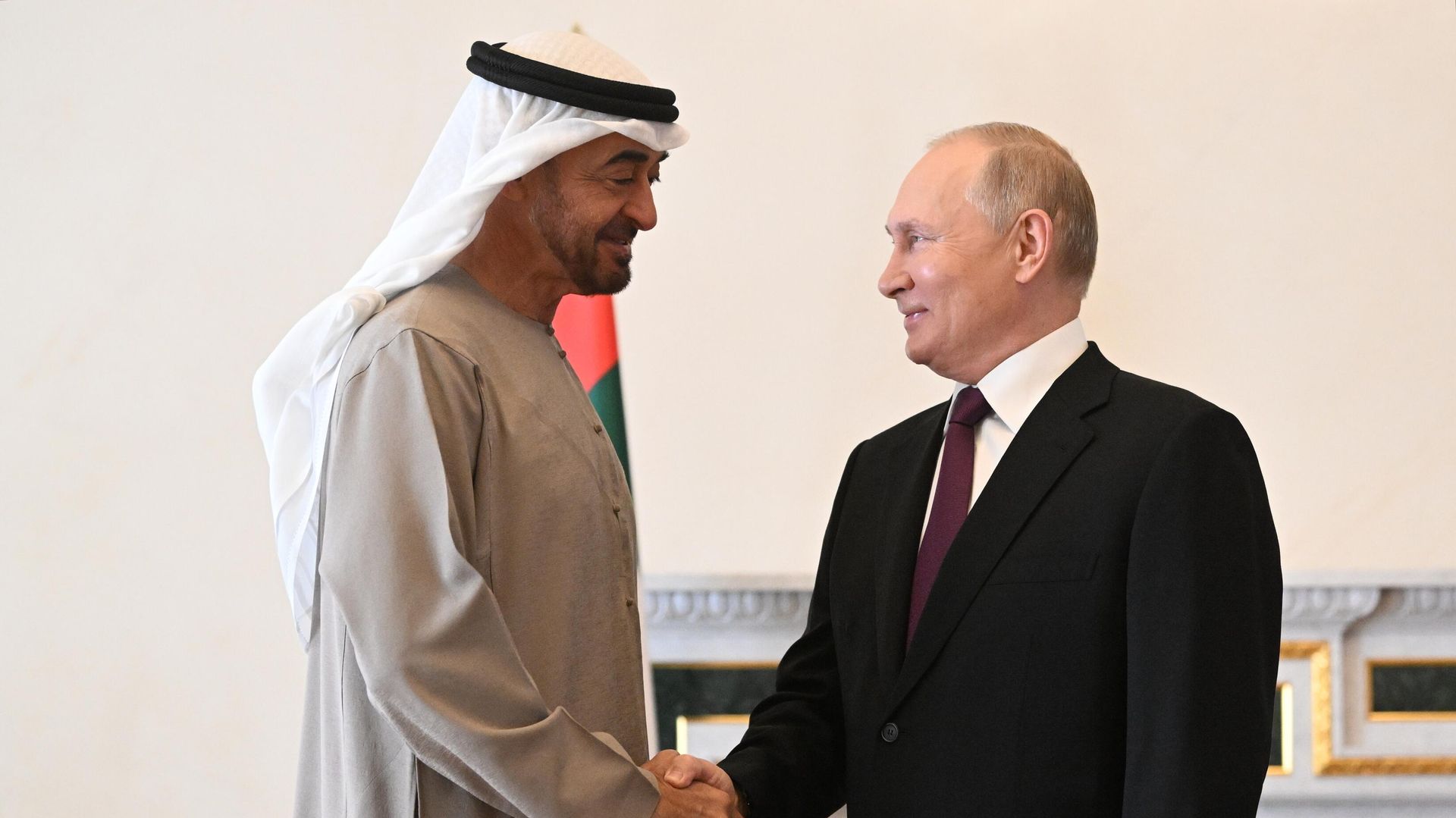 Встреча президента РФ В. Путина с президентом ОАЭ М. бен Заидом Аль Нахайяном - РИА Новости, 1920, 14.10.2022