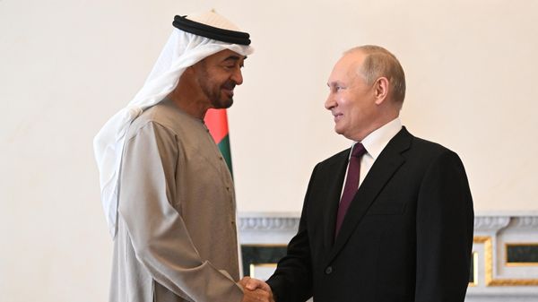 Встреча президента РФ В. Путина с президентом ОАЭ М. бен Заидом Аль Нахайяном