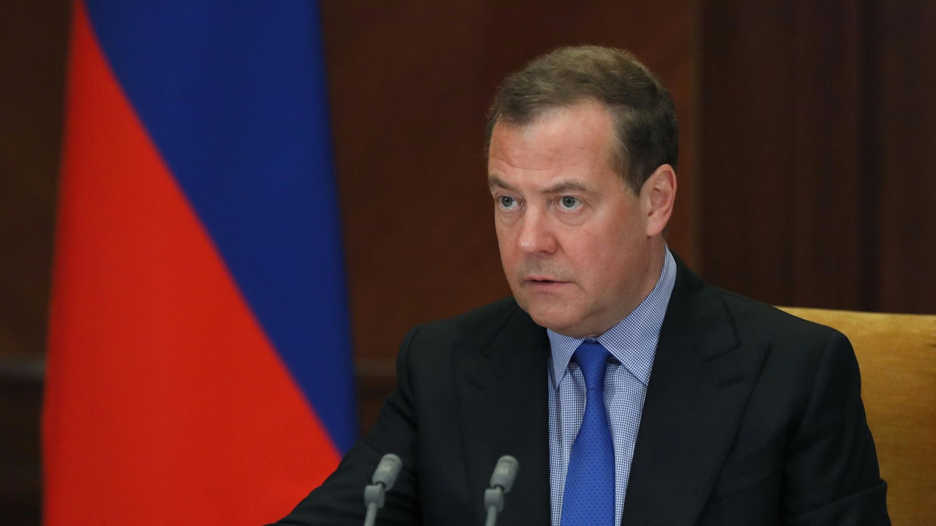 Зампред Совета безопасности РФ Д. Медведев провел совещание по формированию в новых регионах РФ территориальных подразделений Следственного комитета РФ - РИА Новости, 1920, 01.12.2022