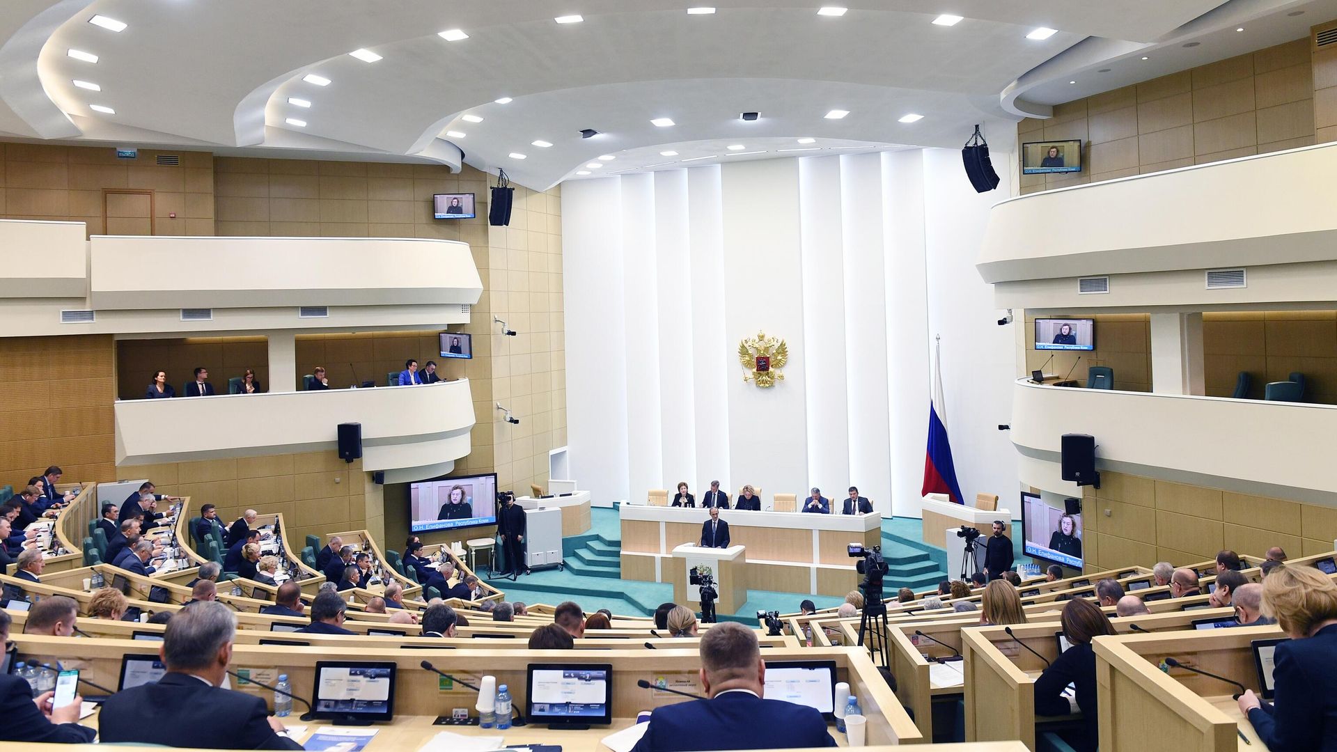 Заседание Совета Федерации РФ Заседание Совета Федерации РФ - РИА Новости, 1920, 19.10.2022