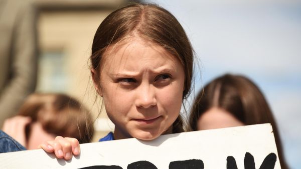 Митинг с участием экоактивистки Греты Тунберг в США