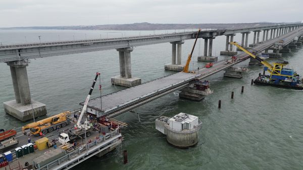 Завершен первый этап восстановительных работ на Крымском мосту