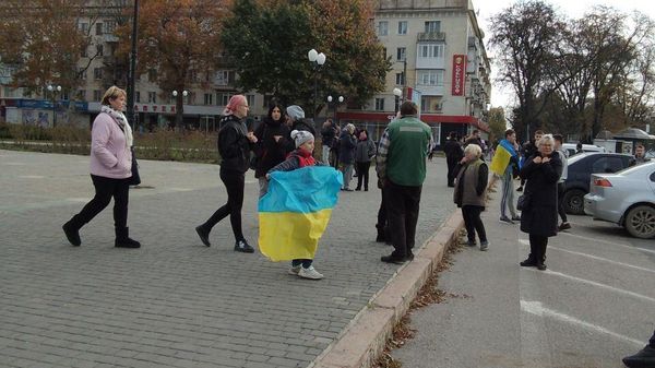встреча ВСУ в Херсоне 