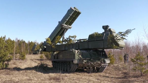 Работа ЗРК Бук-МЗ в ходе спецоперации по защите Донбасса