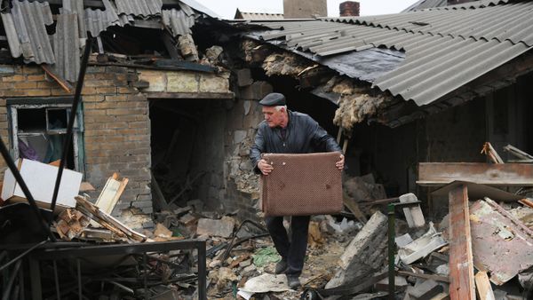 Последствия обстрелов Донецка