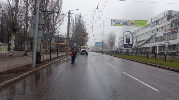 Обстрел Донецка 17 декабря, улица Артема