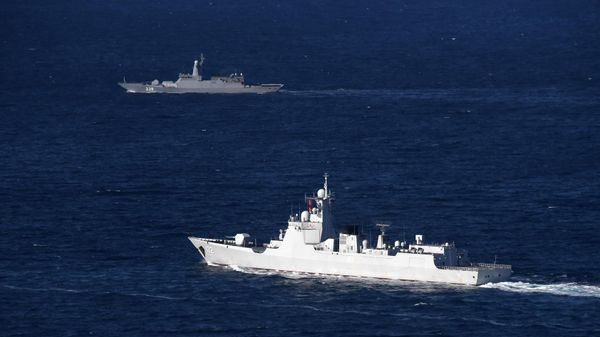 Российско-китайские учения Морское взаимодействие - 2021