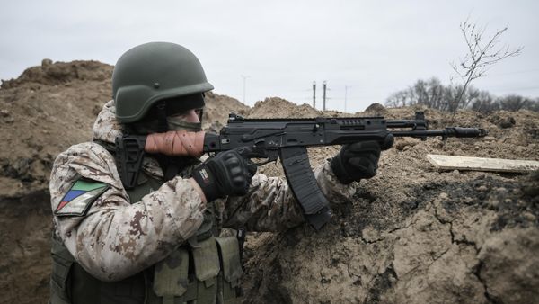 Оборудование окопов на Запорожском направлении