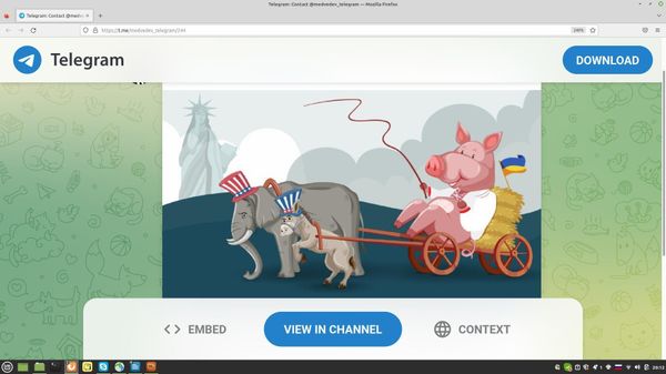  США Медведев телеграм 