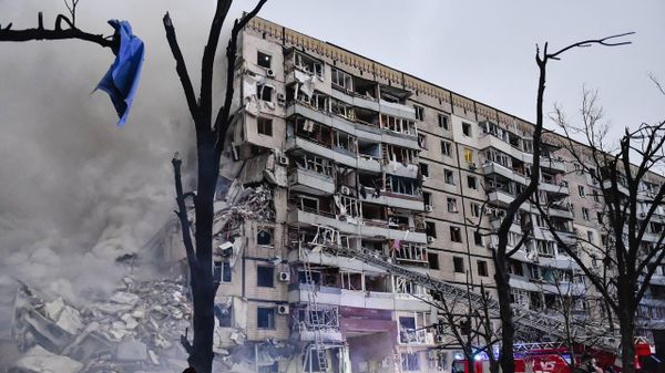 руины дома в Днепре