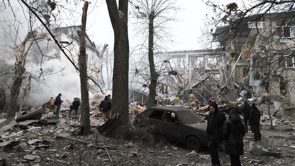 Последствия обстрела Донецка