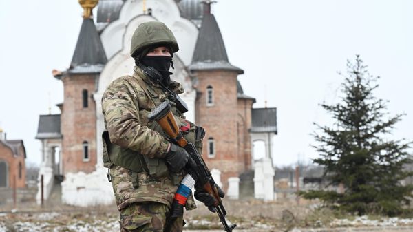 Бойцы ЧВК Вагнер в освобожденном Соледаре