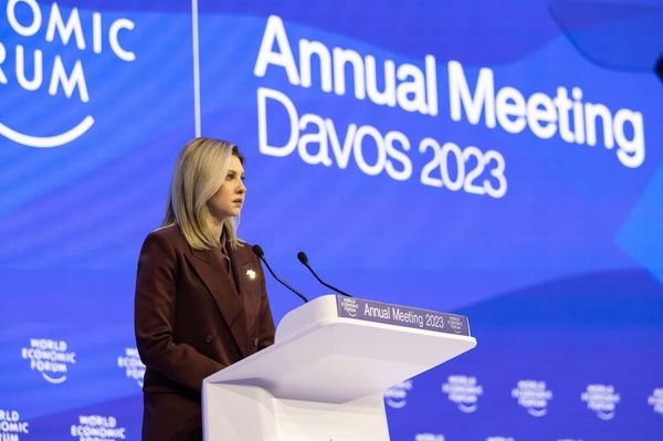 Елена Зеленская Давос