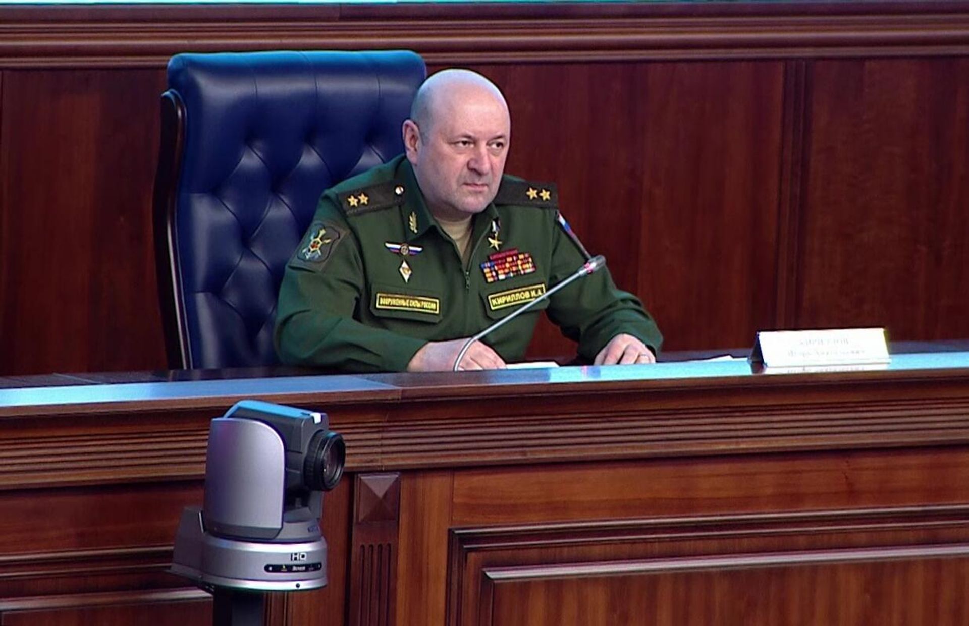 Брифинг начальника войск РХБЗ ВС РФ И. Кириллова Брифинг начальника войск РХБЗ ВС РФ И. Кириллова - РИА Новости, 1920, 22.06.2026