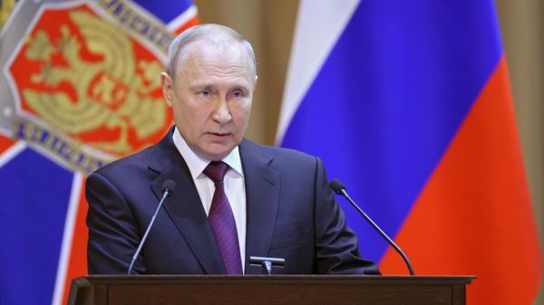 Президент РФ В. Путин принял участие в расширенном заседании коллегии ФСБ