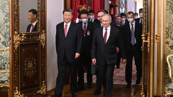 Встреча президента РФ В. Путина и председателя КНР Си Цзиньпина