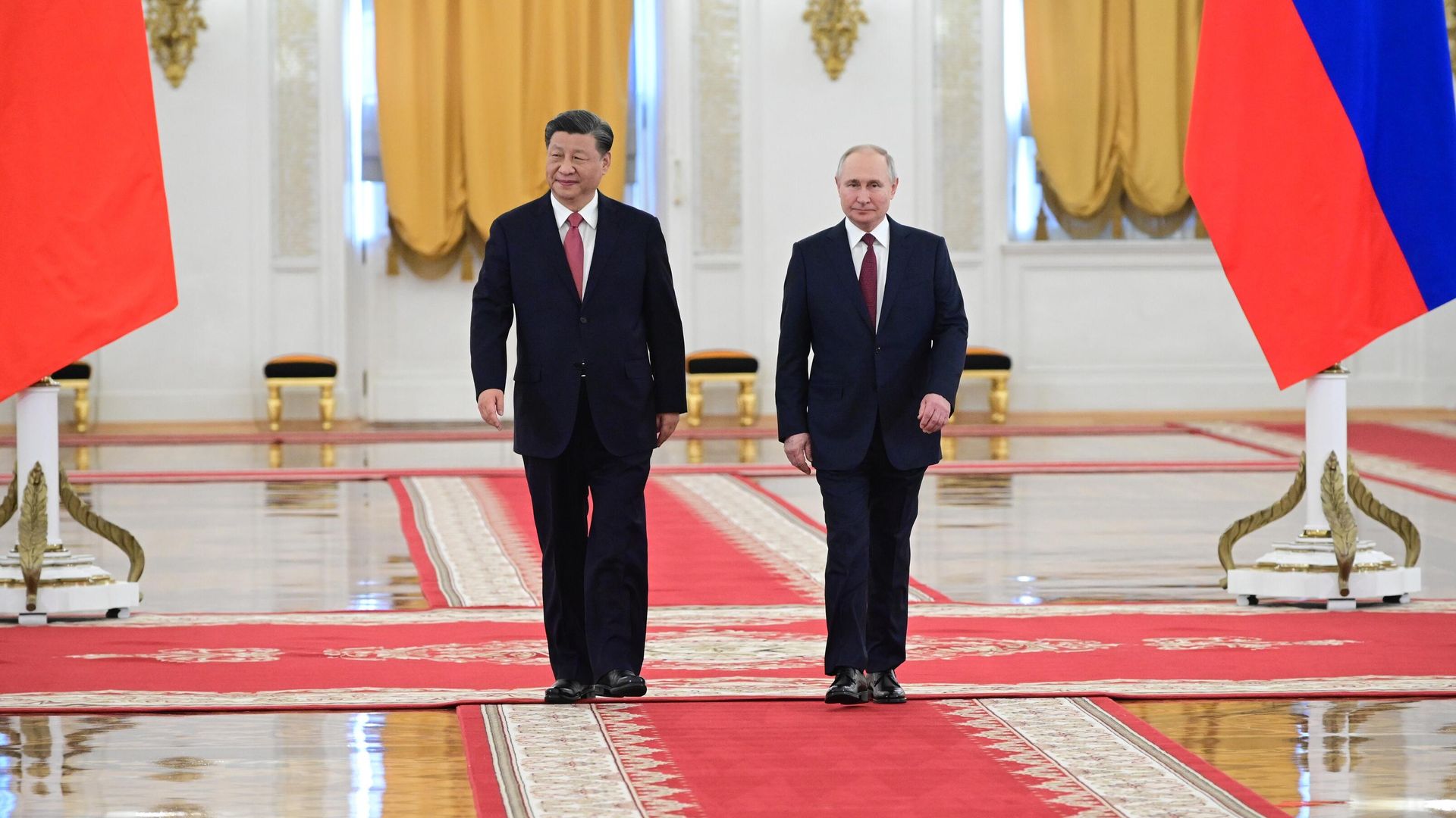 Встреча президента РФ В. Путина и председателя КНР Си Цзиньпина - РИА Новости, 1920, 11.04.2023