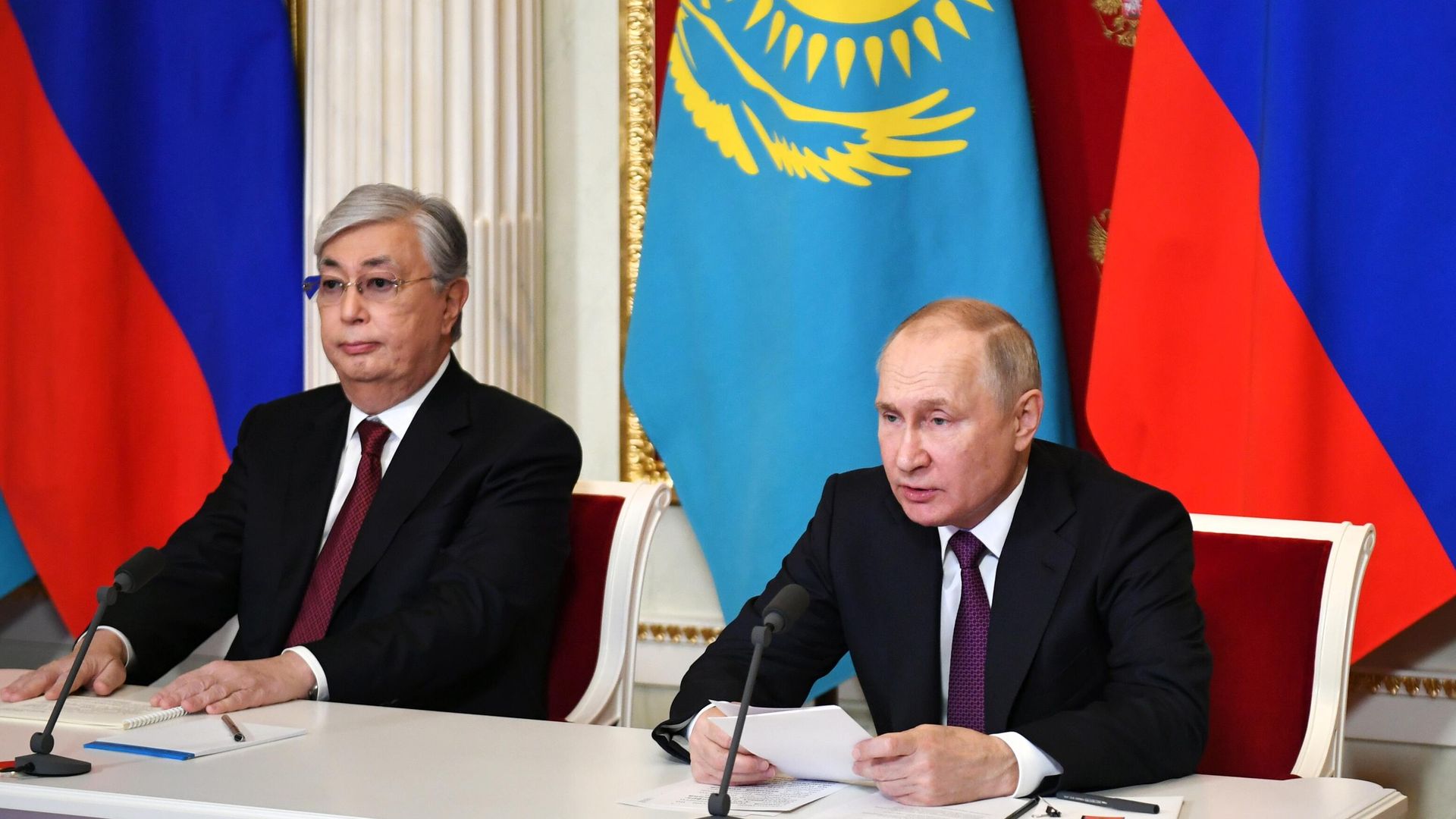 Президент РФ В. Путин провел переговоры с президентом Казахстана К.-Ж. Токаевым Президент РФ В. Путин провел переговоры с президентом Казахстана К.-Ж. Токаевым - РИА Новости, 1920, 08.11.2023