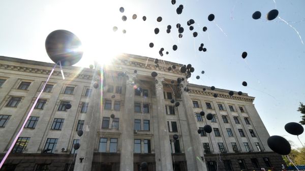 Траурные мероприятия в Одессе в память о погибших 2 мая 2014