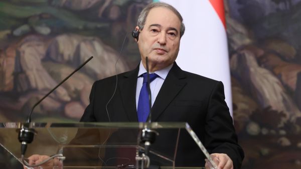 Встреча глав МИД РФ И Сирии С. Лаврова и Ф. Микдада