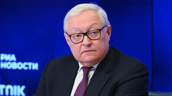 Заместитель министра иностранных дел Российской Федерации Сергей Рябков во время пресс-конференции в Международном мультимедийном пресс-центре Россия сегодня в Москве.
