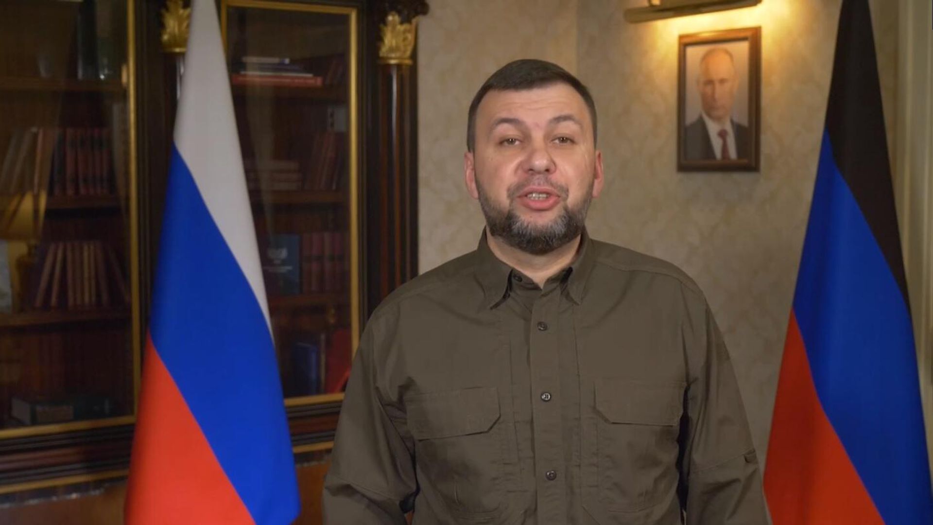Глава врио ДНР Денис Пушилин поздравлял жителей ДНР с годовщиной референдума 11 мая - РИА Новости, 1920, 11.05.2023