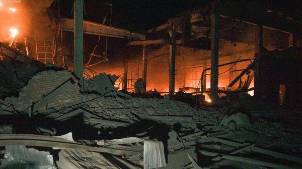 Пожар в Тернополе. ДСНС України