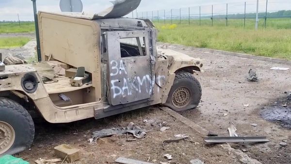 Поврежденная техника с места ликвидации украинской ДРГ