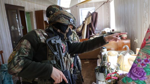 Бойцы ЧВК Вагнер в освобожденной части Артемовска