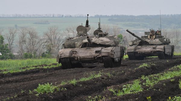 Работа танка Т90-М Прорыв и 120-мм миномета в зоне СВО