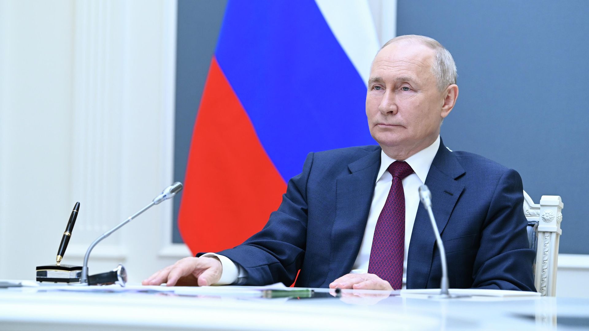 Президент РФ В. Путин принял участие в заседании Совета глав государств – членов ШОС - РИА Новости, 1920, 20.07.2023