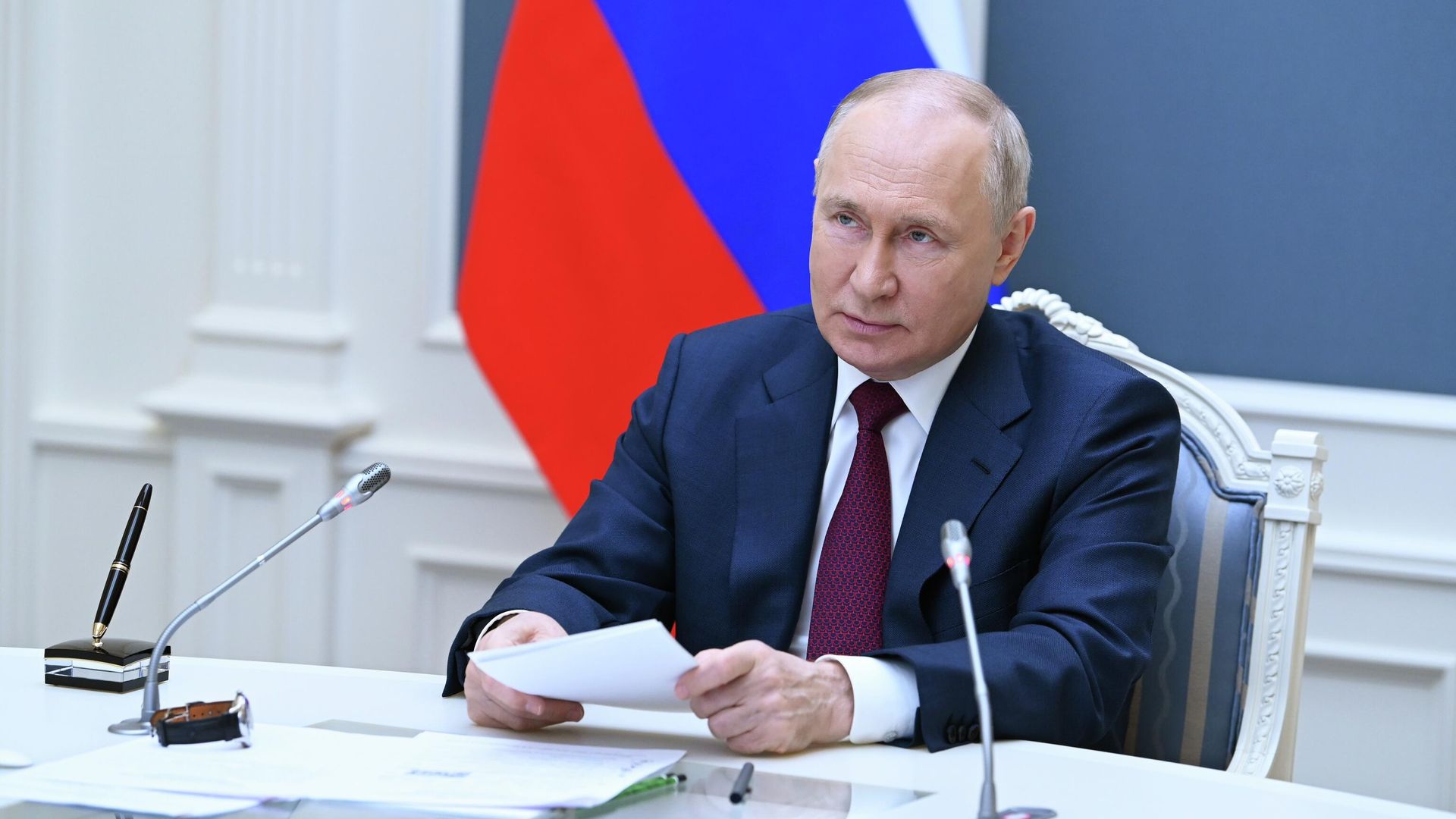 Президент РФ В. Путин принял участие в заседании Совета глав государств – членов ШОС - РИА Новости, 1920, 17.08.2023