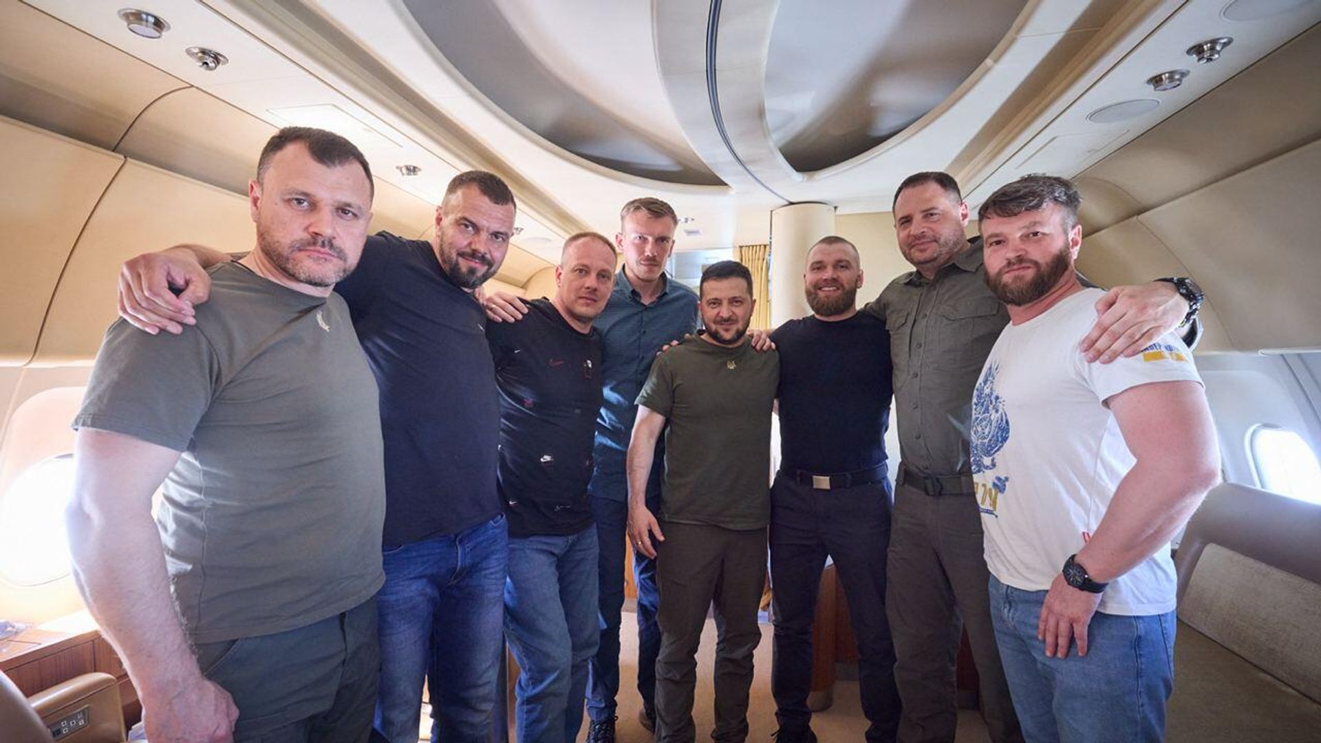 Игорь Клименко, Олег Хоменко, Денис Шлега, Денис Прокопенко, Владимир Зеленский, Сергей Волынский, Андрей Ермак, Святослав Паламарь - РИА Новости, 1920, 08.07.2023