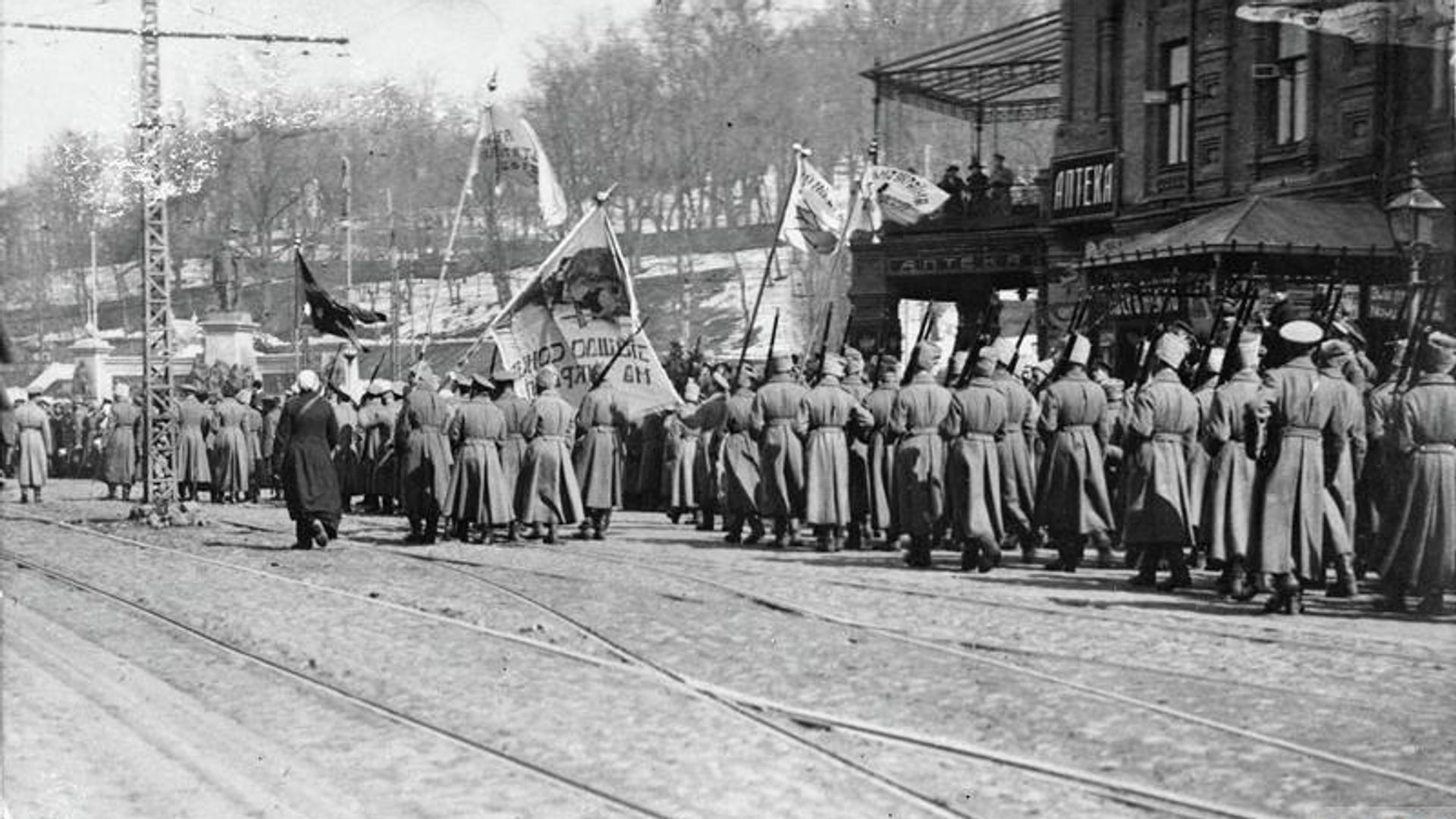 Полк им. Полуботка в Киеве, 1917 год Полк им. Полуботка в Киеве, 1917 год - РИА Новости, 1920, 18.07.2023