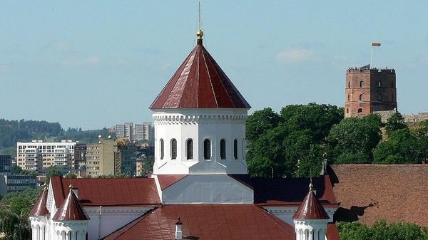 Собор Успения Богородицы в Вильне, основанный при великом князе Ольгерде в 1346 году. Кафедральный собор митрополитов Киевских и всея Руси в XV—XVI веках.