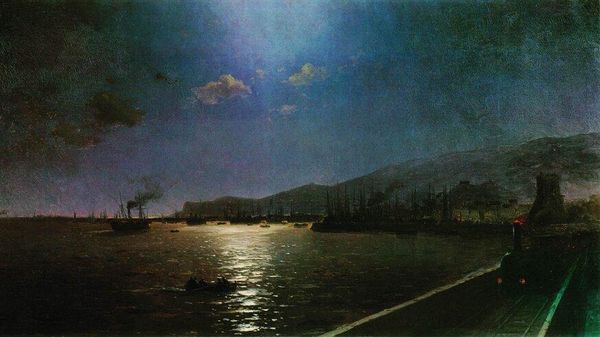 Иван Айвазовский Первый поезд в Феодосии (1892)