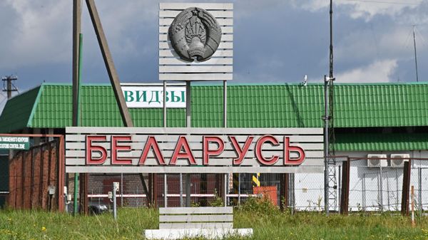 Закрытый погранпереход Видзы на белорусско-литовской границе