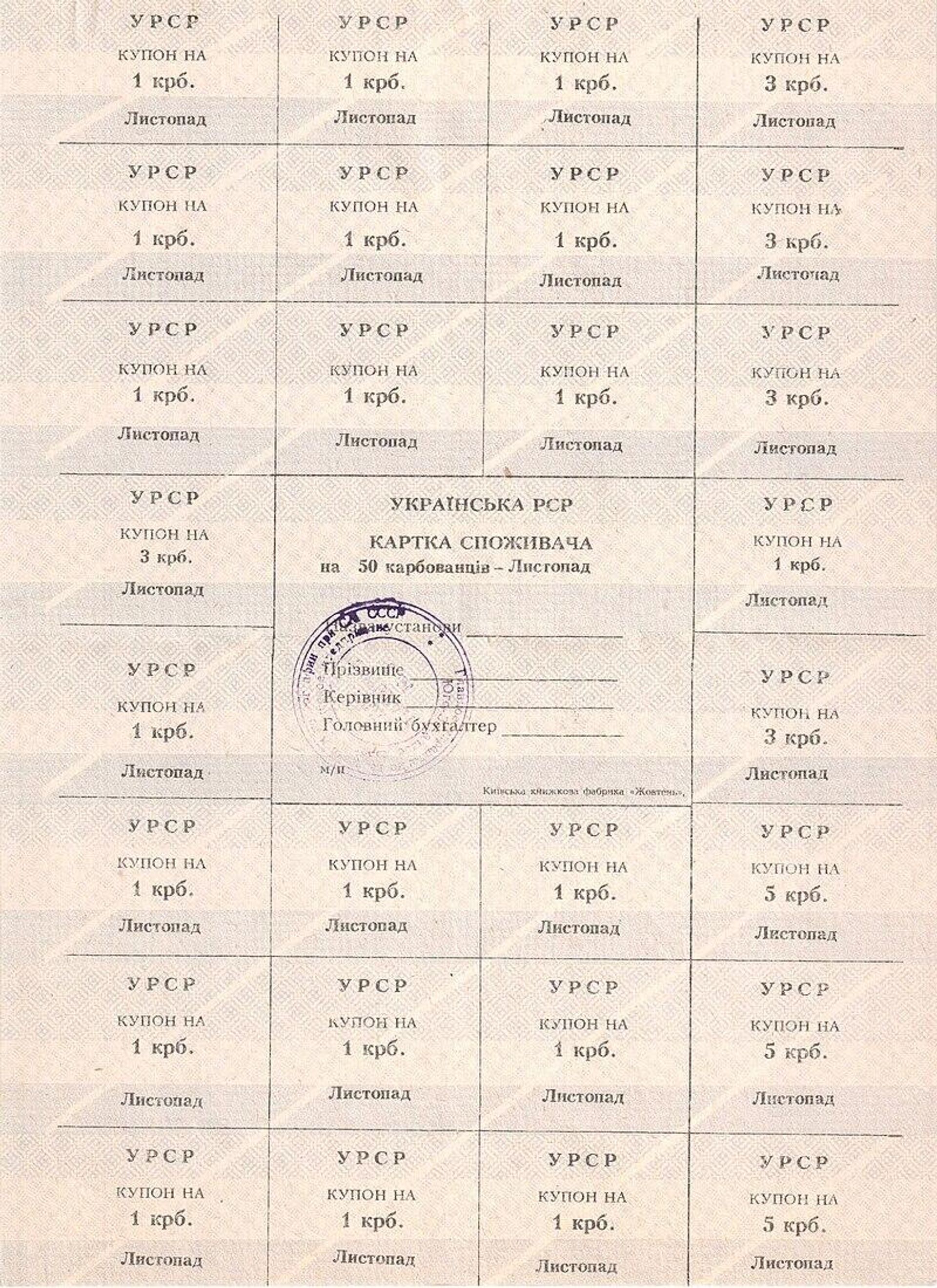 Купоны, 1991 год - РИА Новости, 1920, 01.09.2023