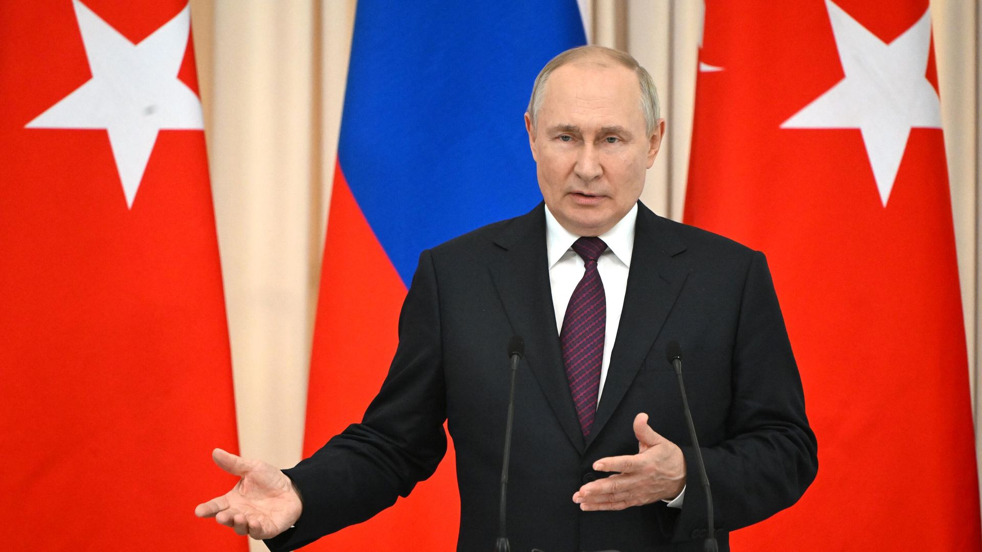 Президент РФ В. Путин провел переговоры с президентом Турции Р. Т. Эрдоганом Президент РФ В. Путин провел переговоры с президентом Турции Р. Т. Эрдоганом - РИА Новости, 1920, 04.09.2023