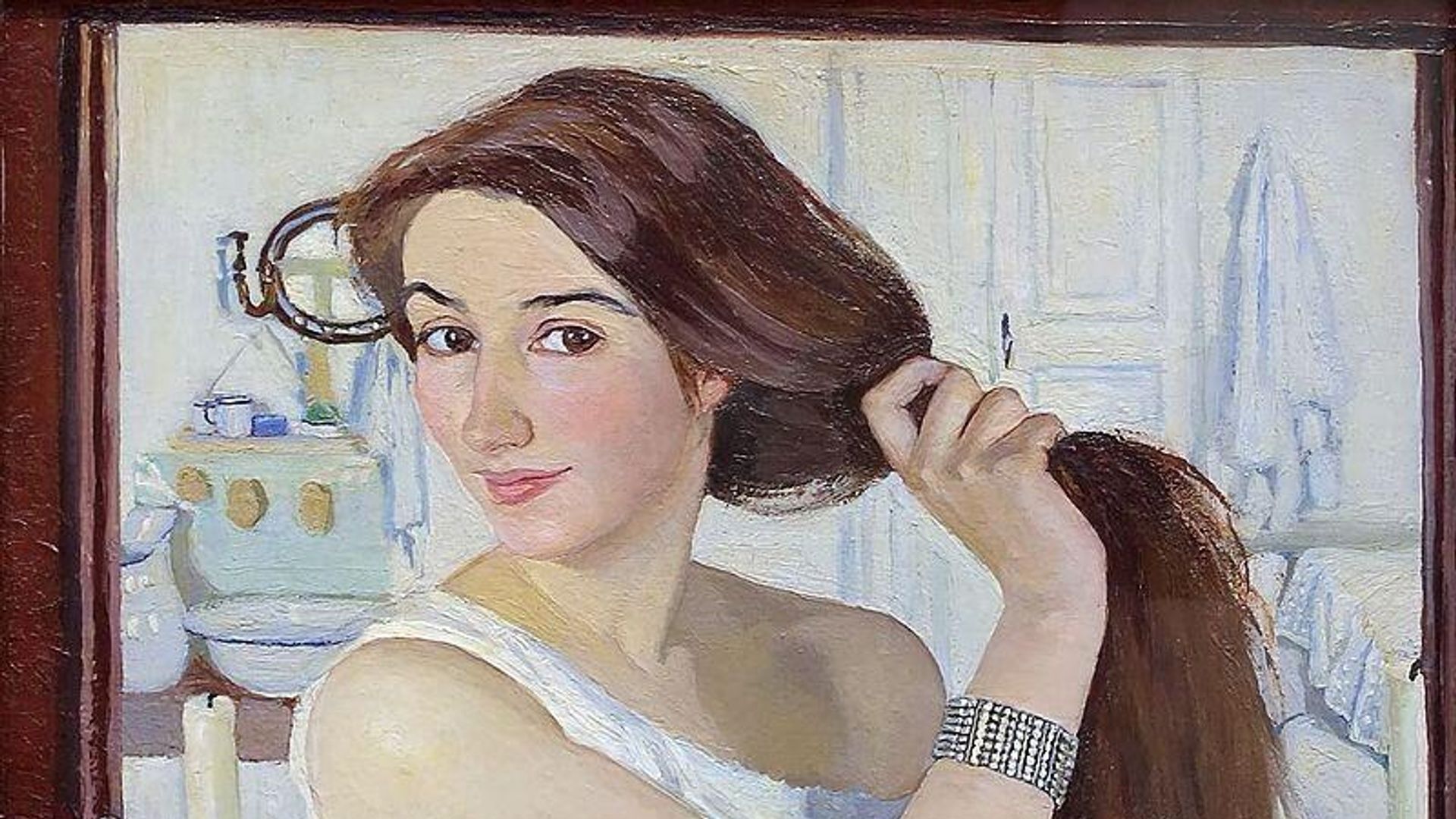 Зинаида Серебрякова За туалетом, 1909 год Зинаида Серебрякова За туалетом, 1909 год - РИА Новости, 1920, 19.09.2023
