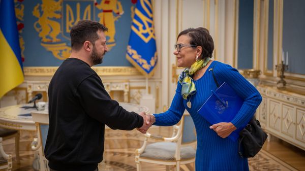 Владимир Зеленский и Пенни Прицкер