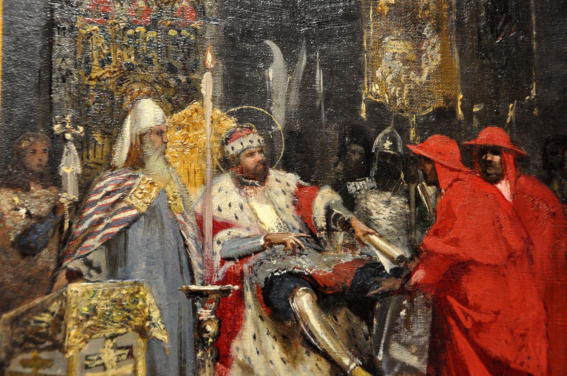 Генрих Семирадский Александр Невский принимает папских легатов. Эскиз. 1876 год, ГРМ Генрих Семирадский Александр Невский принимает папских легатов. Эскиз. 1876 год, ГРМ - РИА Новости, 1920, 18.10.2023